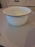 Antieke nachtpot, emaille wit., Antiek en Kunst, Ophalen of Verzenden