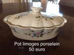 Pot limoges porselein, Ophalen