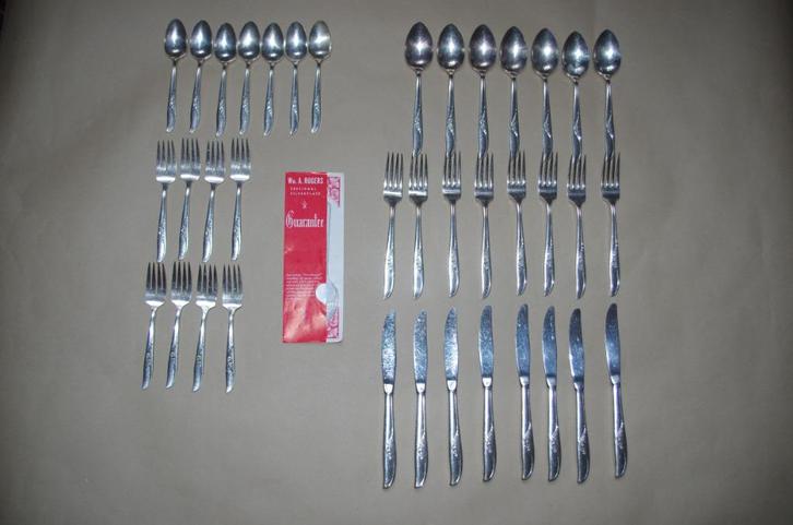 38-delig verzilverd bestek van Oneida, Antiek en Kunst, Antiek | Bestek, Ophalen of Verzenden