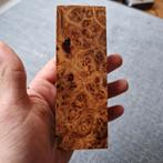 Aboyna burl gestabiliseert houtblock met v shape., Antiek en Kunst, Kunst | Beelden en Houtsnijwerken, Ophalen of Verzenden
