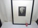 Grote litho portret van Guido Gezelle, Hugo Heyens., Enlèvement ou Envoi