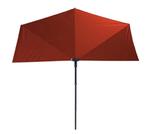 Balkonparasol, rood, tot 80 standen kantelbaar + parasolvoet, Tuin en Terras, Parasols, Ophalen, 2 tot 3 meter, Kantelbaar, Zweefparasol