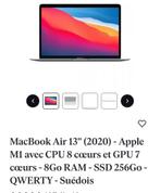 Mc book Air, Computers en Software, Apple Macbooks, Ophalen, 13 inch, Azerty, MacBook