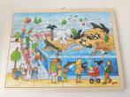 Goki houten dierenpuzzel 48 stukken, Kinderen en Baby's, Speelgoed | Kinderpuzzels, 10 tot 50 stukjes, Van hout, Ophalen of Verzenden