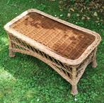 Rotan salontafel, Huis en Inrichting, Tafels | Salontafels, Ophalen, Overige materialen, Minder dan 50 cm, Gebruikt