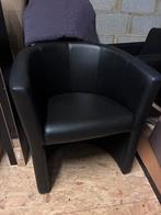 Fauteuil club cuir noir, Huis en Inrichting, Fauteuils, Ophalen, Minder dan 75 cm, Club, Leer