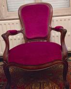 Fauteuil velours&bois Voltaire style Napoléon III, Antiquités & Art, Antiquités | Meubles | Chaises & Canapés, Enlèvement