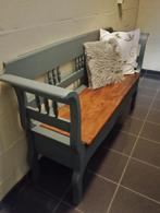 Oude zitbank/klepbank lengte 1m55… 0478028005, Ophalen, Zo goed als nieuw, Hout