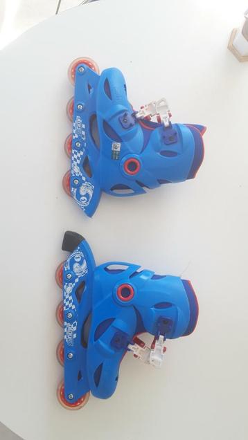 Roller enfants bleu taille 32 34, Enlèvement, Comme neuf, Enfants