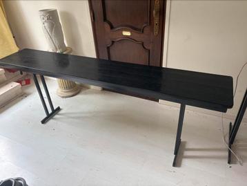 Table/banc de buffet en bois noir, Enlèvement