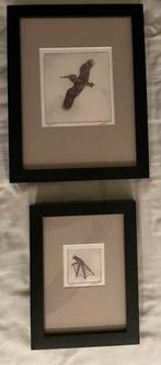 Etsen vogels en hun detail, Antiek en Kunst, Ophalen of Verzenden