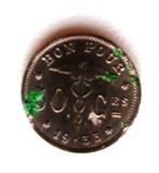 'bon pour 30 of 50 cent 1935 of 33 muntstuk, Ophalen