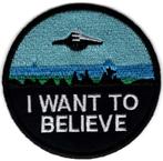 I want to believe X-Files stoffen opstrijk patch embleem, Collections, Autocollants, Envoi, Neuf