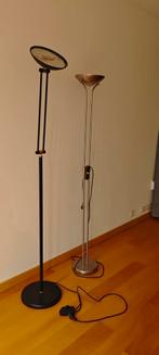 A vendre lot de 2 lampes métal sur pieds, Enlèvement, Métal