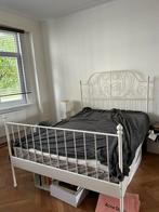 Ikea Bed Frame 140x200, Huis en Inrichting, Slaapkamer | Bedden, 140 cm, Metaal, Wit, Zo goed als nieuw