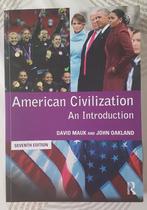 American Civilization: An Introduction 7th Edition, Ophalen of Verzenden, Zo goed als nieuw, Hoger Onderwijs, David Mauk John Oakland