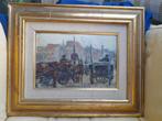 schilderij, paarden in Oostende, Backeljau, Ophalen of Verzenden
