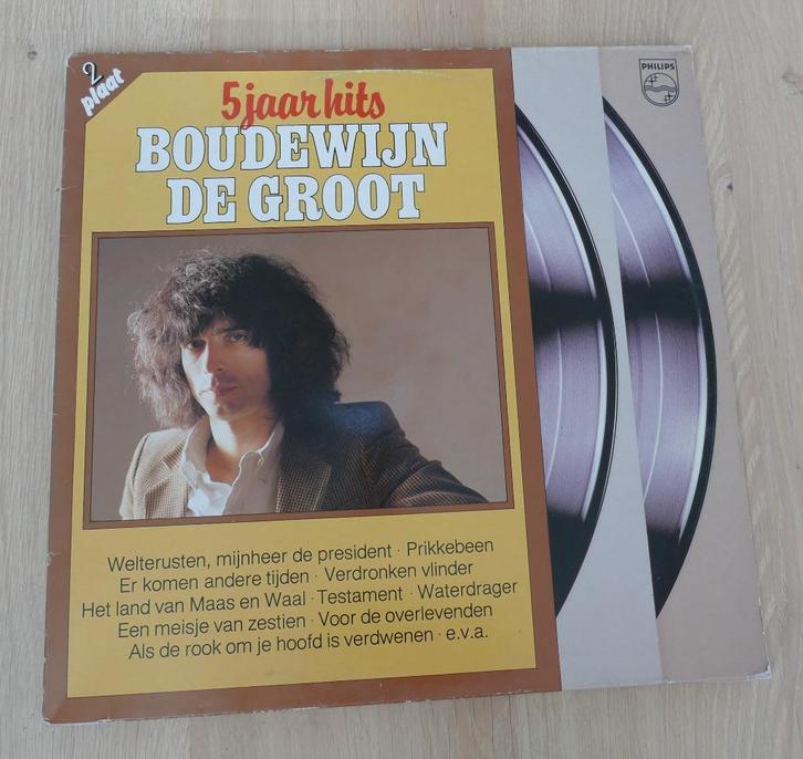 2LP Boudewijn de Groot - 5 Jaar Hits, Cd's en Dvd's, Vinyl | Nederlandstalig, Zo goed als nieuw, Pop, 12 inch, Ophalen of Verzenden