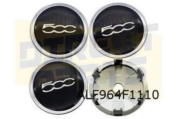 Fiat 500 (9/07-) Naafdekselset Chrome (set van 4 stuks) Orig beschikbaar voor biedingen
