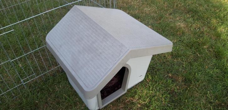 Buiten huisje voor kleine dieren., Dieren en Toebehoren, Knaagdieren en Konijnen | Hokken en Kooien, Zo goed als nieuw, Hok, Minder dan 60 cm