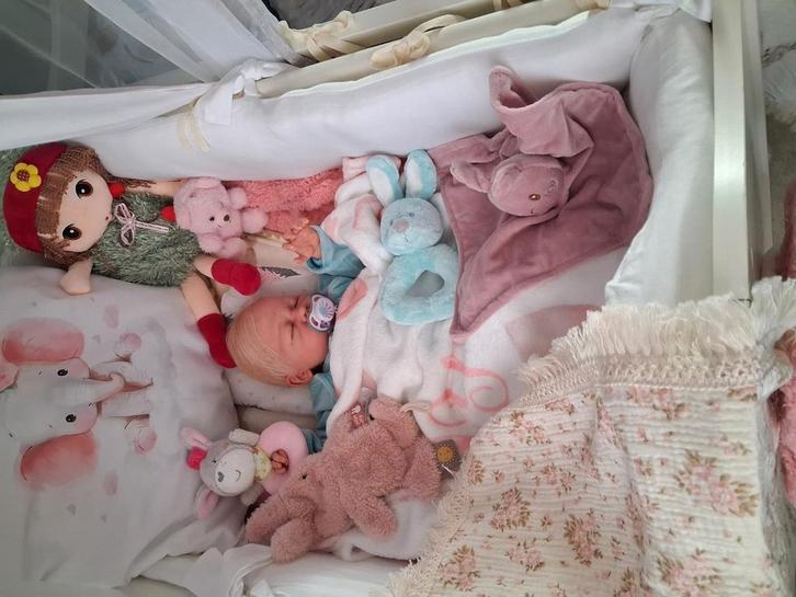 Platina full silicone 50cm met armaturen, Verzamelen, Poppen, Ophalen of Verzenden