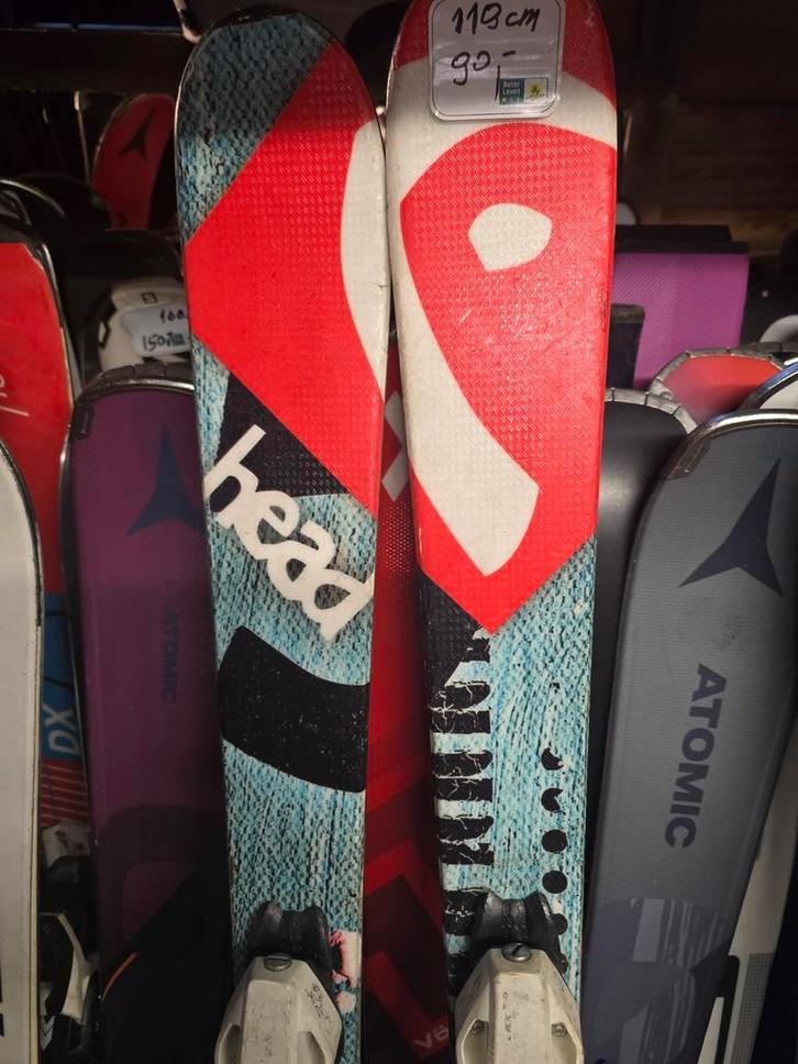 HEAD TWINTIPS 117 cm (SKIS POUR ENFANTS), Sports & Fitness, Ski & Ski de fond, Comme neuf, Skis, Head, Carving, 100 à 140 cm, Enlèvement ou Envoi