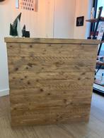 Steigerhoute toonbank met ingebouwde kassa, Ophalen, Gebruikt