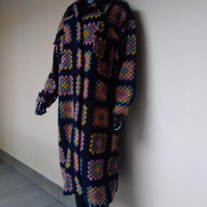 Prachtige wijde mantel/pull. Made in Italy!!!, Kleding | Dames, Jassen | Winter, Zo goed als nieuw, Verzenden