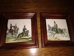 Set van 2 Napoleon-keramiek. Ingelijst, Ophalen
