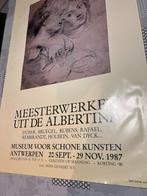 Vintage Poster Europalia 87 Osterreich: Meesterwerken uit de, Verzamelen, Deurposter of groter, Ophalen of Verzenden, Reclame
