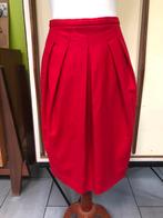 Rode wollen rok Made in Belgium AVe 36, AVe, Taille 36 (S), Porté, Rouge