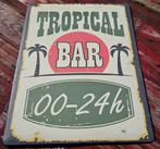 Tropical Bar publiciteitsbord, Huis en Inrichting, Ophalen of Verzenden, Zo goed als nieuw