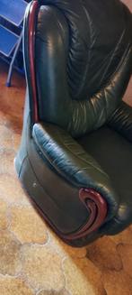 Lederen lounge, Huis en Inrichting, Ophalen, Gebruikt, Overige maten, Anglais