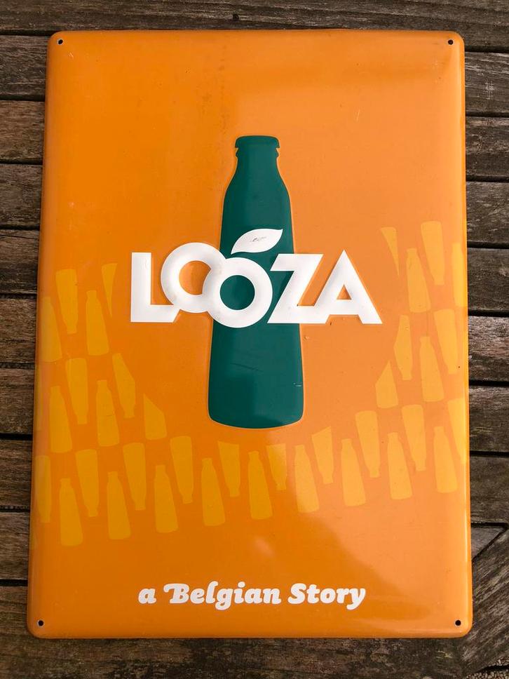 Panneau publicitaire Looza., Collections, Marques & Objets publicitaires, Comme neuf, Panneau publicitaire, Enlèvement