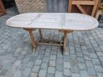 Tuintafel, Tuin en Terras, Ophalen, Zo goed als nieuw, Ovaal, Teakhout