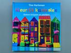 Boek “Kleurrijk knutselen, samen knippen en plakken”, Ophalen of Verzenden, Zo goed als nieuw, Scrapbooking en Knutselen, Tine Harleman