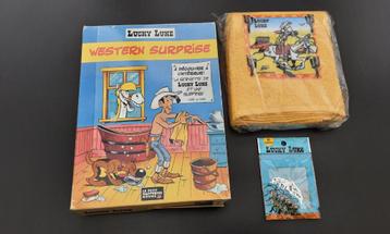 Lucky Luke badhanddoek , 1998 , bijna nieuwstaat , doos+st. beschikbaar voor biedingen