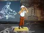 Figurine Tintin en métal relief : Tintin scrute le désert, Zo goed als nieuw, Beeldje of Figuurtje, Ophalen, Kuifje