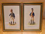 2x oude litho van Engelse soldaten, Antiek en Kunst, Kunst | Litho's en Zeefdrukken, Ophalen of Verzenden