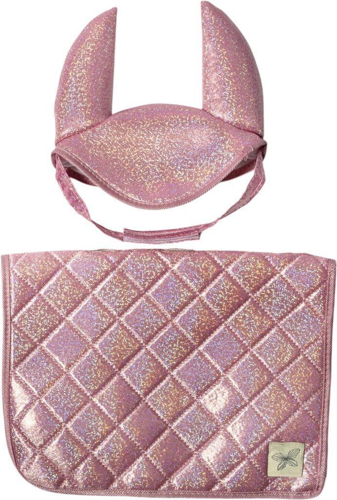 Stokpaard Zadeldekje en Glitter Muts Roze, Hobby en Vrije tijd, Overige Hobby en Vrije tijd, Nieuw, Ophalen of Verzenden