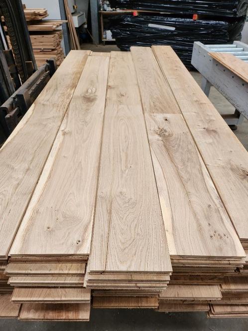 massief eiken plankenvloer 25 euro m², Doe-het-zelf en Bouw, Hout en Planken, Nieuw, Eiken, Ophalen
