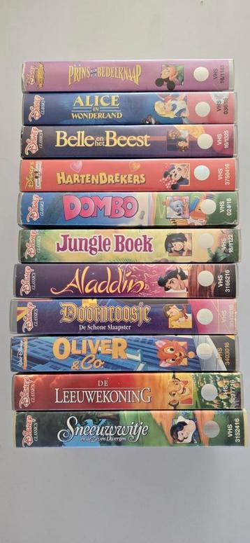 VHS disney-films collectie  beschikbaar voor biedingen