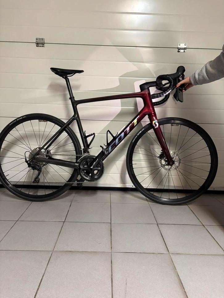 Scott addict 30 red Xl 58, Fietsen en Brommers, Fietsen | Racefietsen, Zo goed als nieuw, Heren, Overige merken, Meer dan 20 versnellingen