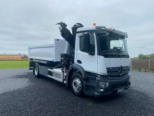 Mercedes antos lange wielbasis autolaadkraan containersystee, Auto's, Vrachtwagens, Bedrijf, Trekhaak, Mercedes-Benz, Diesel, Euro 6