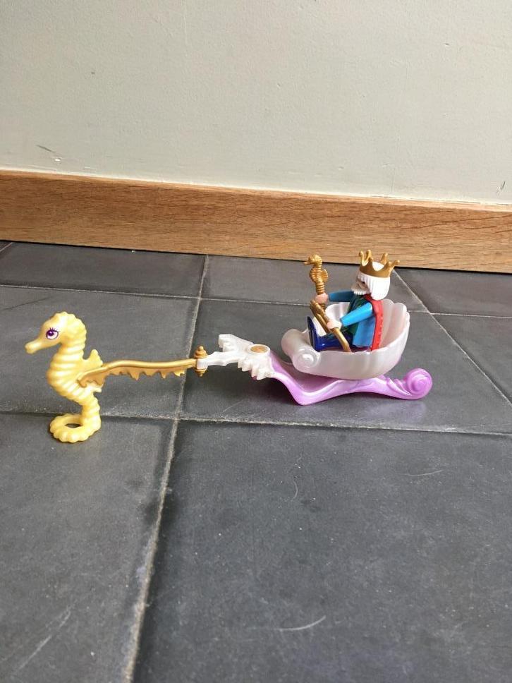 4815 playmobil zeemeerkoning met koets, Kinderen en Baby's, Speelgoed | Playmobil, Zo goed als nieuw, Complete set, Ophalen of Verzenden