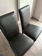 8 stoelen lederlook, Ophalen, Gebruikt