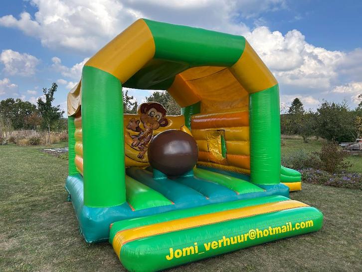 zizo springkasteel aap glijbaan te koop, Hobby en Vrije tijd, Feestartikelen | Verhuur, Gebruikt, Ophalen