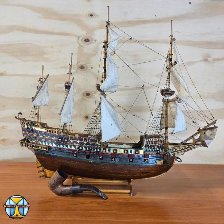 Modelschip HMS Sovereign Of The Seas (L54cm) miniatuur schip, Hobby en Vrije tijd, Modelbouw | Boten en Schepen, Gebruikt, Ophalen of Verzenden