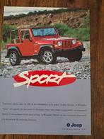 JEEP sPORT  &  SAHARA Edition, Ophalen of Verzenden, Nieuw, Overige merken