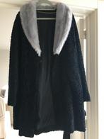 Mantel astracan, Kleding | Dames, Ophalen, Zo goed als nieuw, Maat 42/44 (L), Zwart